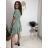 Summer dress oval short sleeve women's oversized (50/52/54 ONE SIZE) ITALIAN FASHION IM425011