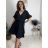 Summer dress oval short sleeve women's oversized (50/52/54 ONE SIZE) ITALIAN FASHION IM425011