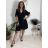 Summer dress oval short sleeve women's oversized (50/52/54 ONE SIZE) ITALIAN FASHION IM425011