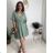 Summer dress oval short sleeve women's oversized (50/52/54 ONE SIZE) ITALIAN FASHION IM425011