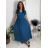 Women's long casual short sleeve dress (XS/S/M ONE SIZE) ITALIAN FASHION IMD2525369