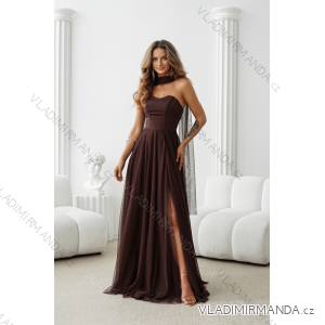 Women's (34-38) POLISH FASHION PMLWD24AMELIA Strapless Sequin Long Party Dress