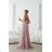 Women's (34-38) POLISH FASHION PMLWD24AMELIA Strapless Sequin Long Party Dress rose old rose 34
