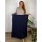 Women's long pleated skirt with belt, oversized (44/46/48 ONE SIZE) ITALIAN FASHION IM4260315