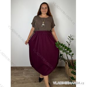 Women's long butter skirt (42/44/46 ONE SIZE) ITALIAN FASHION IM4260316