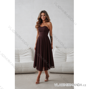 Women's (34-38) POLISH FASHION PMLWD24AMELIA Strapless Sequin Long Party Dress