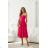 Women's (34-38) POLISH FASHION PMLWD24AMELIA Strapless Sequin Long Party Dress růžová fuchsiová 38