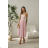 Women's (34-38) POLISH FASHION PMLWD24AMELIA Strapless Sequin Long Party Dress rose old rose 34