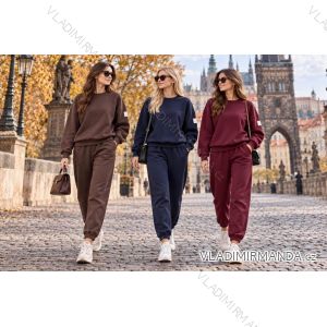 Women's tracksuit sweatshirt and sweatpants set (S/M/L ONE SIZE) ITALIAN FASHION IMD26105