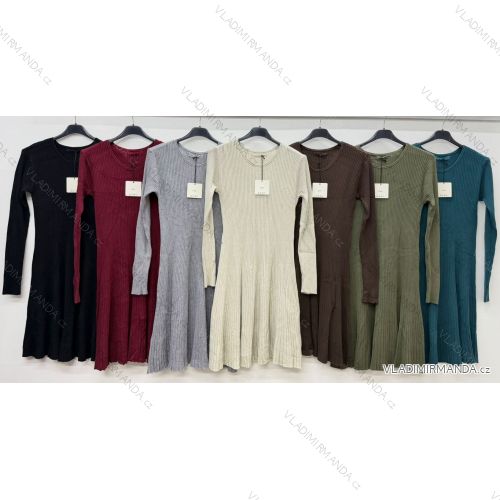 Women's long sleeve sweater dress, oversized (42/44/46 ONE SIZE) ITALIAN FASHION IM4260339