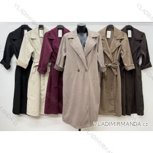 Winter coat with belt, long sleeves, women's oversized (50/52/54 ONE SIZE) ITALIAN FASHION IM4260318
