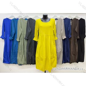 Women's long sleeve casual dress, oversized (52/54/56 ONE SIZE) ITALIAN FASHION IM4260326