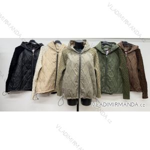 Women's long-sleeved puffer jacket with hood (44/46/48 ONE SIZE) ITALIAN FASHION IM4260337