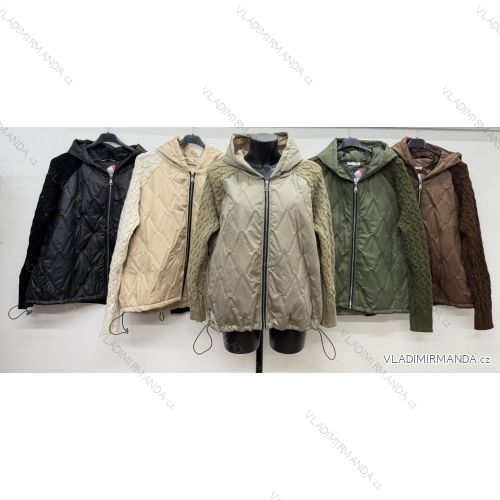 Women's long-sleeved puffer jacket with hood (44/46/48 ONE SIZE) ITALIAN FASHION IM4260337