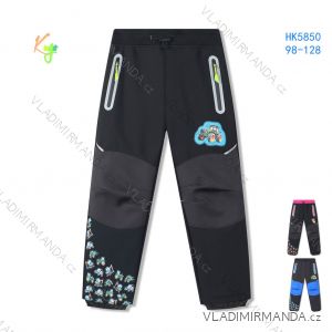Long softshell warm trousers for children's boys and girls (98-128) KUGO HK5850