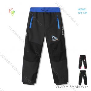 Long softshell warm trousers for children's boys and girls (104-134) KUGO HK5851