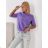 Women's oversized short sleeve knitted sweater (44/46/48 ONE SIZE) ITALIAN FASHION IMD26106