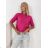 Women's oversized short sleeve knitted sweater (44/46/48 ONE SIZE) ITALIAN FASHION IMD26106