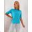 Women's oversized short sleeve knitted sweater (44/46/48 ONE SIZE) ITALIAN FASHION IMD26106