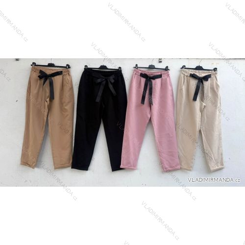 Women's Elegant Oversize Long Sweatpants (S/M/L ONE SIZE) ITALIAN FASHION IMD23634