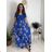 Women's short sleeve summer dress FIORE (S/M/L ONE SIZE) ITALIAN FASHION IMSM25019