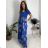 Women's short sleeve summer dress FIORE (S/M/L ONE SIZE) ITALIAN FASHION IMSM25019