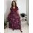 Women's short sleeve summer dress FIORE (S/M/L ONE SIZE) ITALIAN FASHION IMSM25019