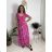 Women's short sleeve summer dress FIORE (S/M/L ONE SIZE) ITALIAN FASHION IMSM25019