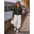 Women's Elegant Oversize Long Sweatpants (S/M/L ONE SIZE) ITALIAN FASHION IMD23634