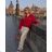 Women's Elegant Oversize Long Sweatpants (S/M/L ONE SIZE) ITALIAN FASHION IMD23634