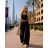 Women's Elegant Oversize Long Sweatpants (S/M/L ONE SIZE) ITALIAN FASHION IMD23634