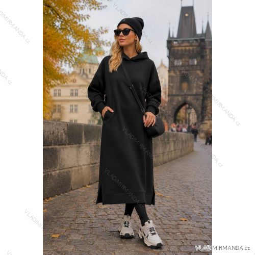 Women's Elegant Oversize Long Sweatpants (S/M/L ONE SIZE) ITALIAN FASHION IMD23634
