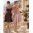Women's elegant party long sleeve dress (S/M ONE SIZE) ITALIAN FASHION IM322282