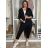 Women's Long Sleeve Jacket (42/44/46  ONE SIZE) ITALIAN FASHION IMPSS268593/DUR  black