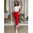 Women's Long Sleeve Jacket (42/44/46  ONE SIZE) ITALIAN FASHION IMPSS266259/DUR  red