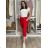 Women's Long Sleeve Jacket (42/44/46  ONE SIZE) ITALIAN FASHION IMPSS266259/DUR  red