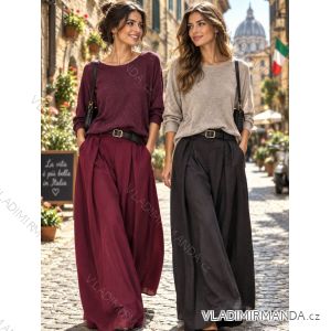 Women's Oversized Knitted Long Sleeve Sweater (S/M ONE SIZE) ITALIAN FASHION IMSN2416125
