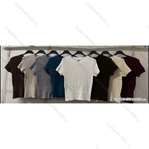 Women's short sleeve turtleneck sweater (42/44/46 ONE SIZE) ITALIAN FASHION IMC260237