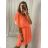 Šaty letní šifonové bez rukávů dámské (S/M ONE SIZE) ITALSKÁ MÓDA IMD22495 S / M turquoise