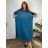Women's long sleeve corduroy cotton dress, oversized (46/48/50 ONE SIZE) ITALIAN FASHION IM4260322  wine
