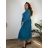 Women's long sleeve corduroy cotton dress, oversized (46/48/50 ONE SIZE) ITALIAN FASHION IM4260322  wine