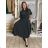 Women's Long Summer Sleeveless Dress KLEO (S/M ONE SIZE) ITALIAN FASHION IMSM2600018 S / M / L black