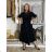 Women's Long Summer Sleeveless Dress KLEO (S/M ONE SIZE) ITALIAN FASHION IMSM2600018 S / M / L black