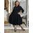 Women's Long Sleeve Belted Shirt Dress (S/M ONE SIZE) ITALIAN FASHION  IMPSS260002/DUR