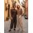 Women's short sleeve turtleneck sweater (42/44/46 ONE SIZE) ITALIAN FASHION IMC260237 M/L/XL Brown