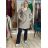 Summer dress oval short sleeve women's oversized (50/52/54 ONE SIZE) ITALIAN FASHION IM425011