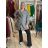 Summer dress oval short sleeve women's oversized (50/52/54 ONE SIZE) ITALIAN FASHION IM425011