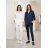 Women's Satin Long Sleeve Shirt (S/M/L ONE SIZE) ITALIAN FASHION IM322560