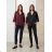 Women's Satin Long Sleeve Shirt (S/M/L ONE SIZE) ITALIAN FASHION IM322560