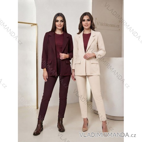 Jacket long sleeve (uni s-xl) ITALIAN Fashion IM318109 S / M / L wine